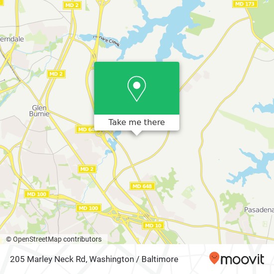 205 Marley Neck Rd, Glen Burnie, MD 21060 map