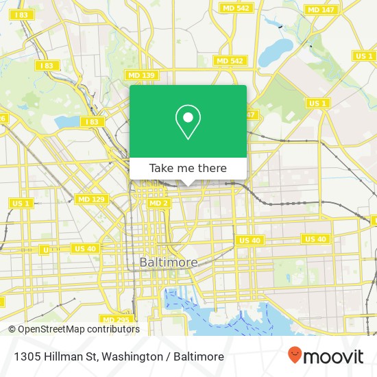 1305 Hillman St, Baltimore, MD 21202 map