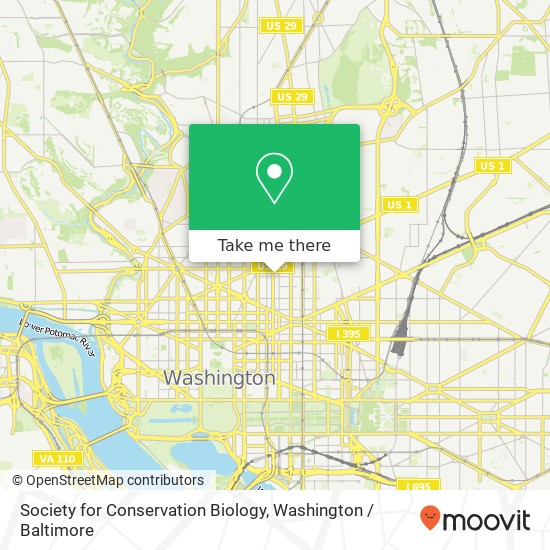 Society for Conservation Biology, 1017 O St NW map