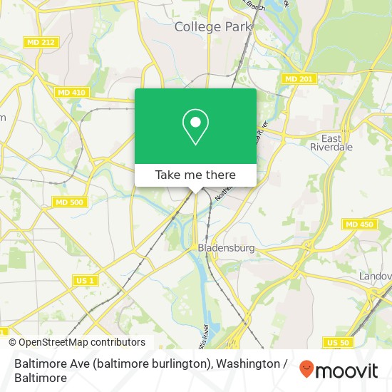 Baltimore Ave (baltimore burlington), Hyattsville, MD 20781 map