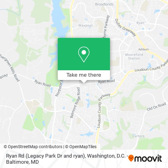 Ryan Rd (Legacy Park Dr and ryan) map