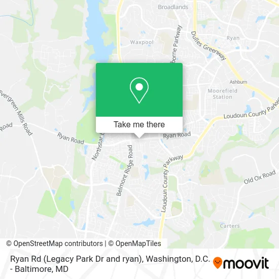 Ryan Rd (Legacy Park Dr and ryan) map