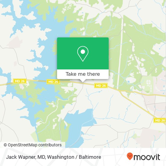 Mapa de Jack Wapner, MD, 11100 Liberty Rd