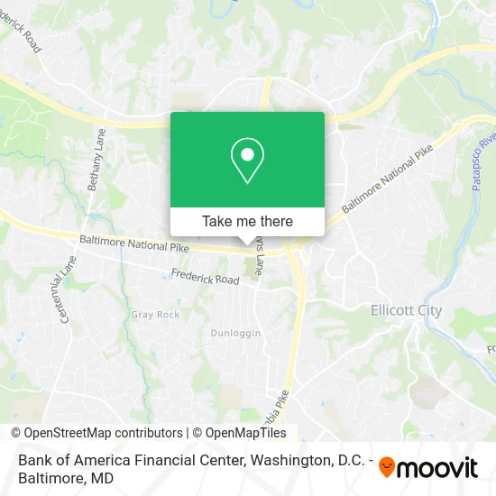 Bank of America Financial Center map