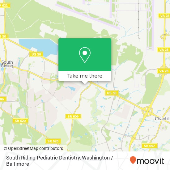 Mapa de South Riding Pediatric Dentistry, 4229 Lafayette Center Dr