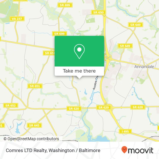 Mapa de Comres LTD Realty, 4600 Holborn Ave