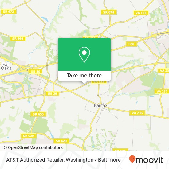 AT&T Authorized Retailer, 10750 Lee Hwy map