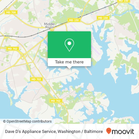 Dave D's Appliance Service, 233 St Marys Rd map