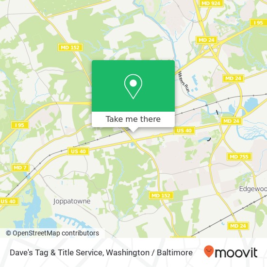 Mapa de Dave's Tag & Title Service, 1109 Clayton Rd