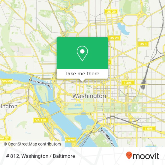 Mapa de # 812, 1712 I St NW # 812, Washington, DC 20006, USA