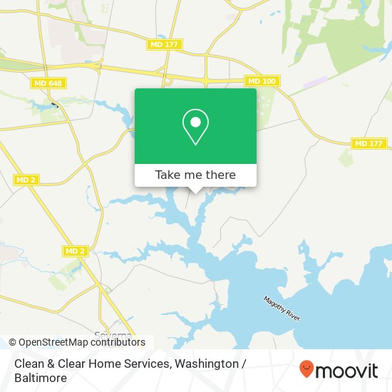 Mapa de Clean & Clear Home Services, 526 Center St