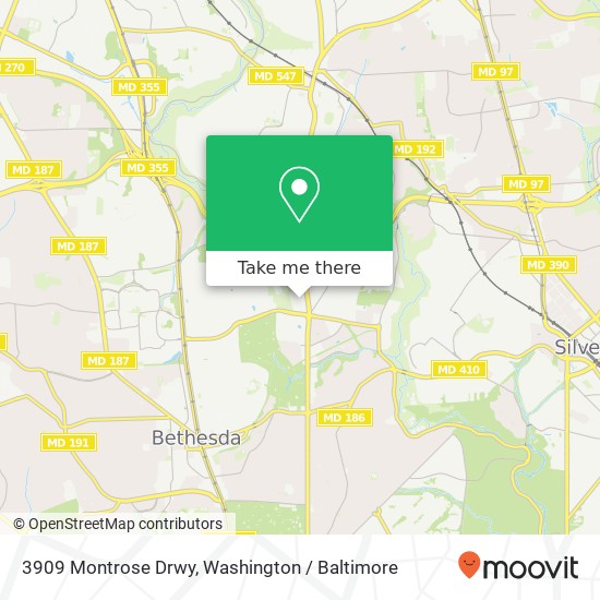 3909 Montrose Drwy, Chevy Chase, MD 20815 map