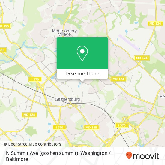 Mapa de N Summit Ave (goshen summit), Gaithersburg, MD 20877