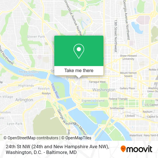 24th St NW (24th and New Hampshire Ave NW) map