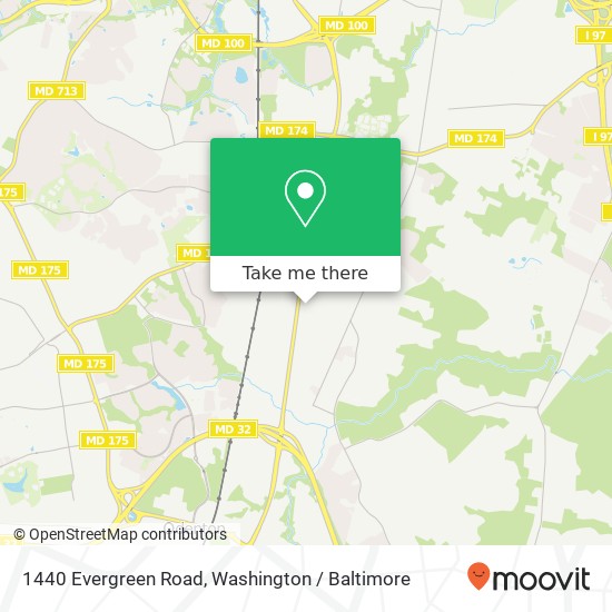 1440 Evergreen Road, 1440 Evergreen Rd, Severn, MD 21144, USA map