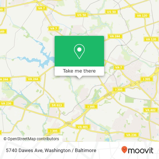5740 Dawes Ave, Alexandria, VA 22311 map