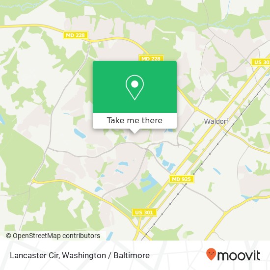 Lancaster Cir, Waldorf, MD 20603 map