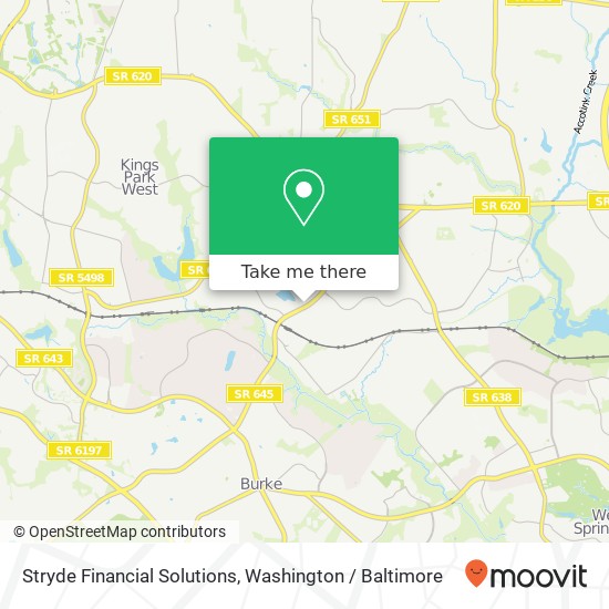 Mapa de Stryde Financial Solutions, 9321 Raintree Rd