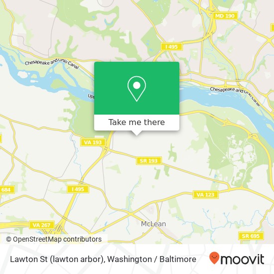 Mapa de Lawton St (lawton arbor), McLean, VA 22101