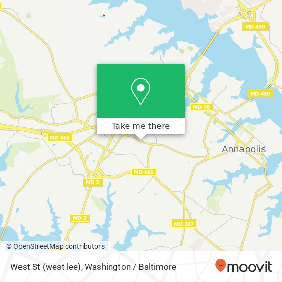 West St (west lee), Annapolis, MD 21401 map