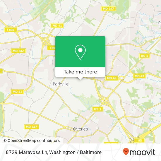 8729 Maravoss Ln, Parkville, MD 21234 map