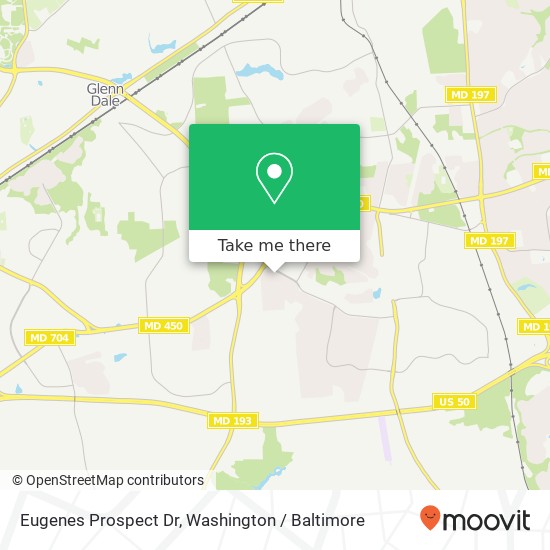 Mapa de Eugenes Prospect Dr, Bowie, MD 20720