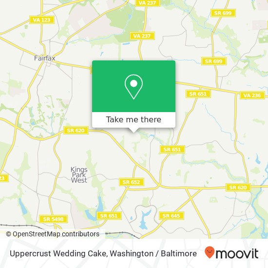 Mapa de Uppercrust Wedding Cake, 9520 Jomar Dr