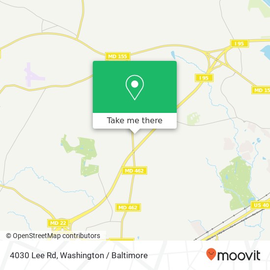 Mapa de 4030 Lee Rd, Aberdeen, MD 21001