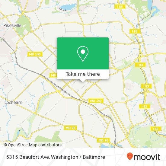 5315 Beaufort Ave, Baltimore, MD 21215 map