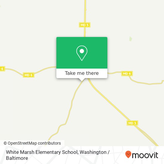 Mapa de White Marsh Elementary School, 29090 Thompson Corner Rd