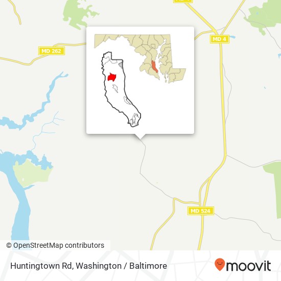 Mapa de Huntingtown Rd, Huntingtown, MD 20639