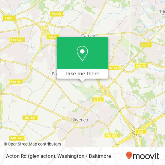 Acton Rd (glen acton), Parkville, MD 21234 map
