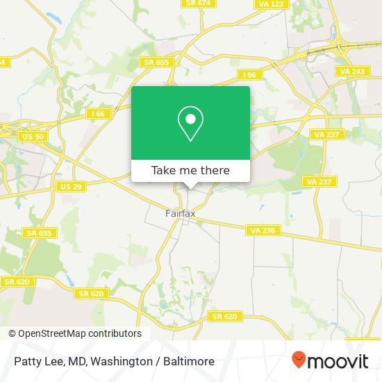 Mapa de Patty Lee, MD, 3801 University Dr