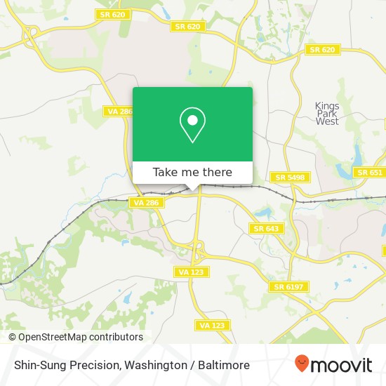 Mapa de Shin-Sung Precision, 5807 Fairview Woods Dr