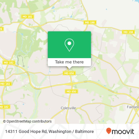 14311 Good Hope Rd, Silver Spring, MD 20905 map