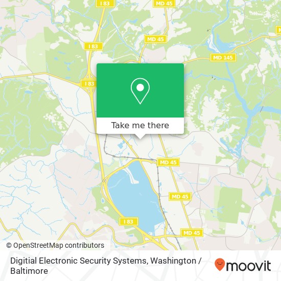 Mapa de Digitial Electronic Security Systems, 213 Cockeysville Rd