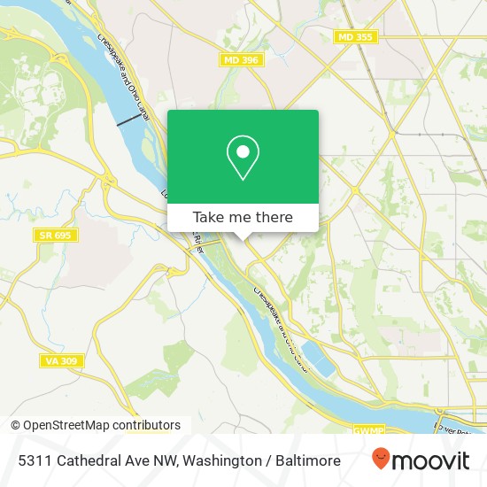 5311 Cathedral Ave NW, Washington, DC 20016 map