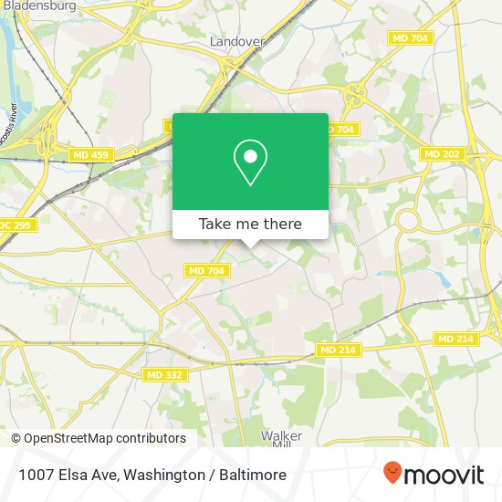 1007 Elsa Ave, Hyattsville, MD 20785 map