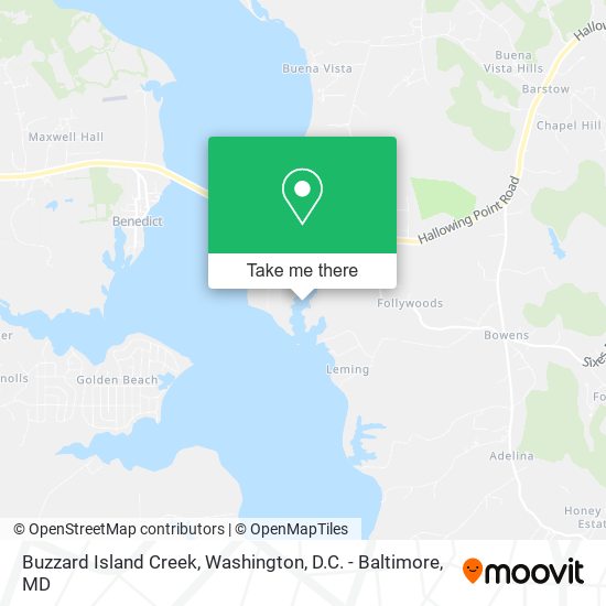 Mapa de Buzzard Island Creek