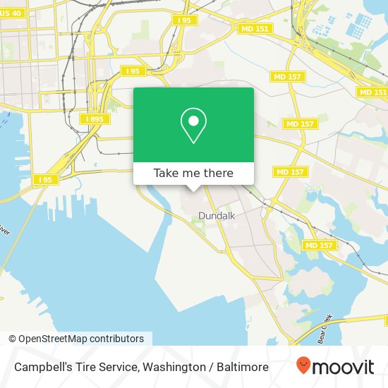 Campbell's Tire Service, 219 Cleveland Ave map