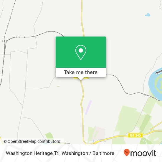 Mapa de Washington Heritage Trl, Harpers Ferry, WV 25425
