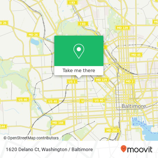 1620 Delano Ct, Baltimore, MD 21217 map