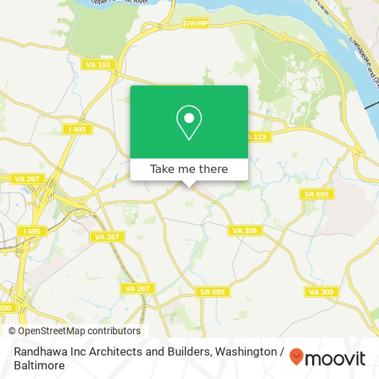 Randhawa Inc Architects and Builders map