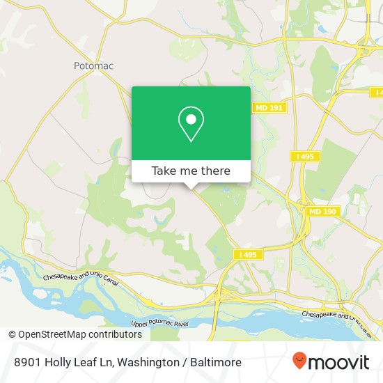 8901 Holly Leaf Ln, Bethesda, MD 20817 map