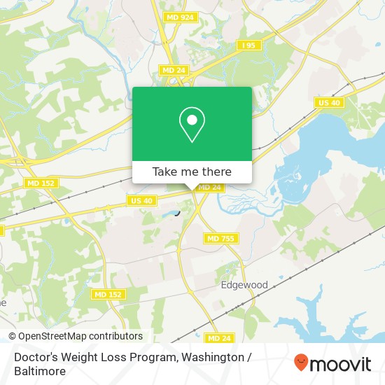 Doctor's Weight Loss Program, 1020 Edgewood Rd map