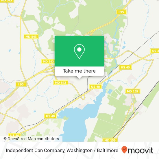 Independent Can Company, 1300 Brass Mill Rd map