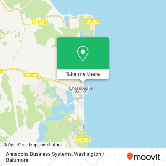 Mapa de Annapolis Business Systems, 8348 Bay Crest Ct