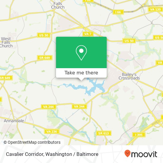 Cavalier Corridor, Falls Church, VA 22044 map