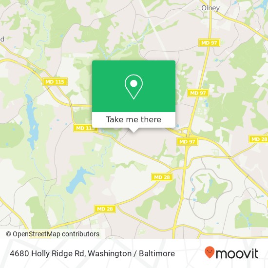 Mapa de 4680 Holly Ridge Rd, Rockville, MD 20853