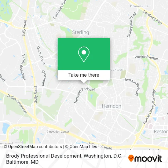 Brody Professional Development map